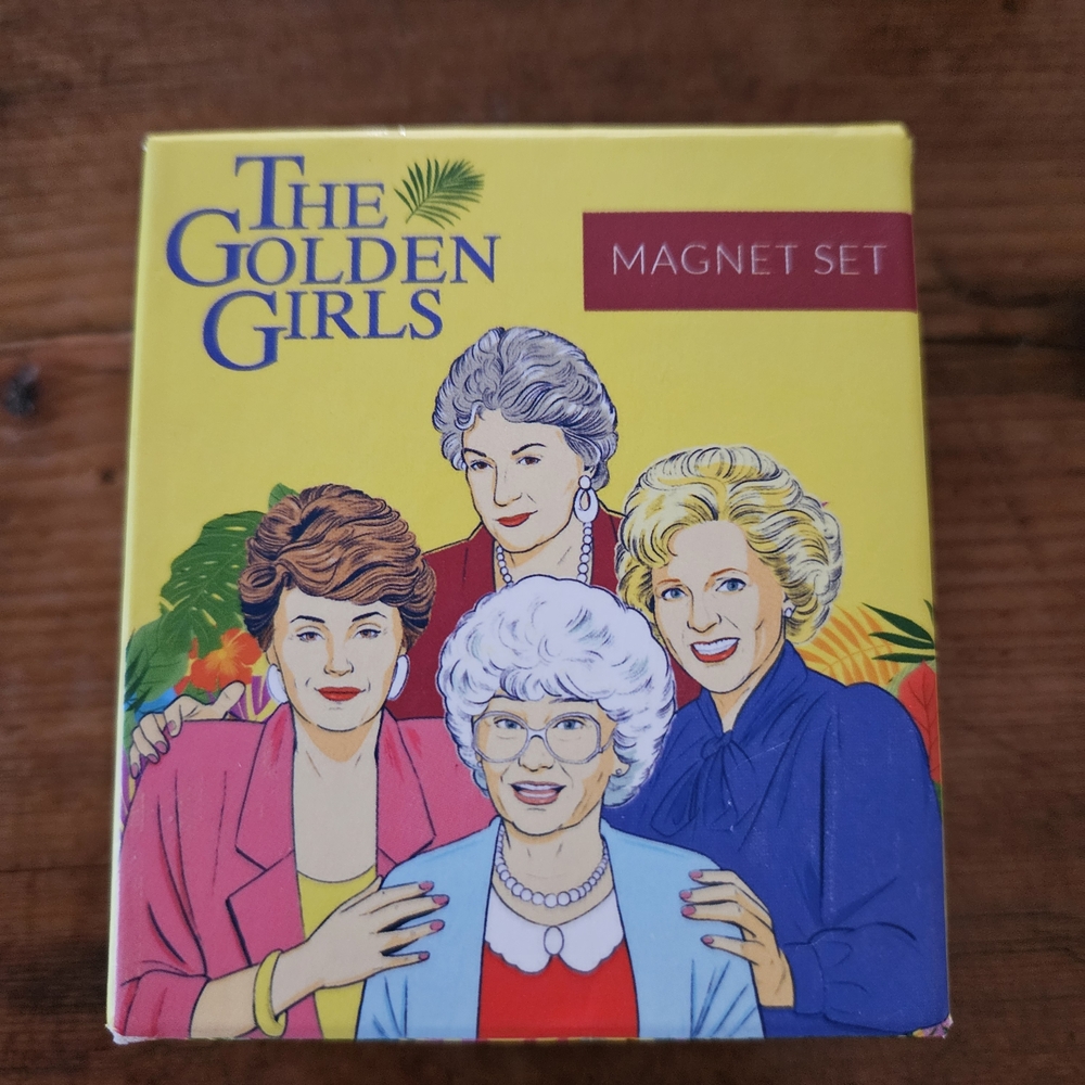 NIB The Golden Girls Colorful Magnet Set All Pieces Sealed Everything Included